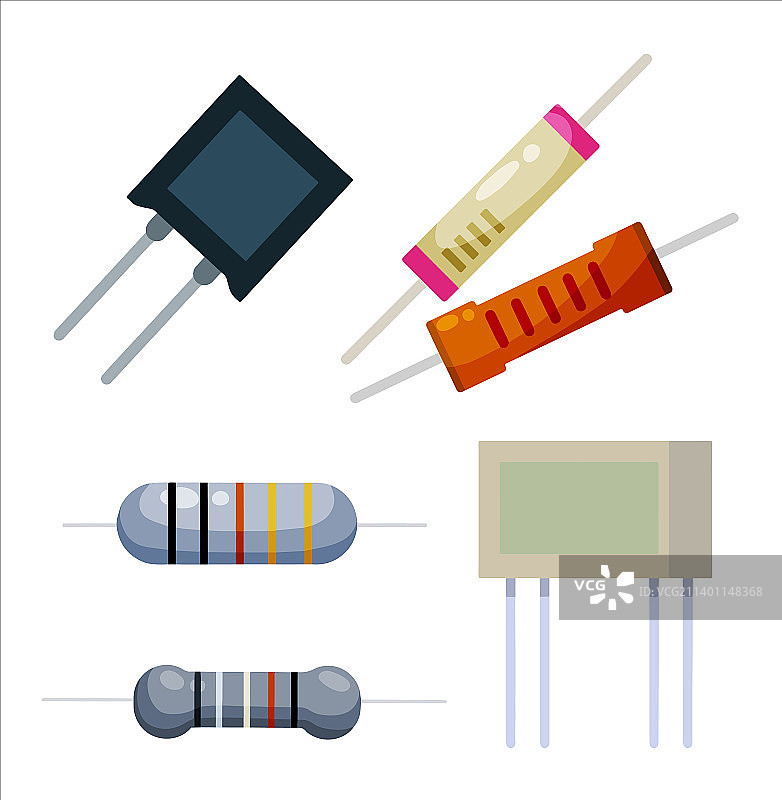 电阻器电气工程和电子产品图片素材