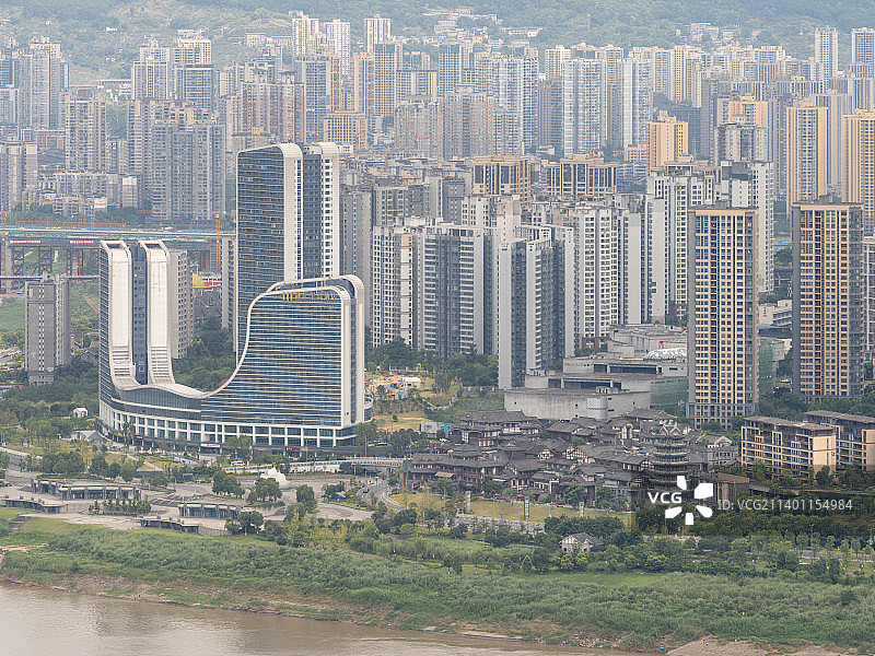 重庆市巴南区李家沱大桥西流沱小镇图片素材