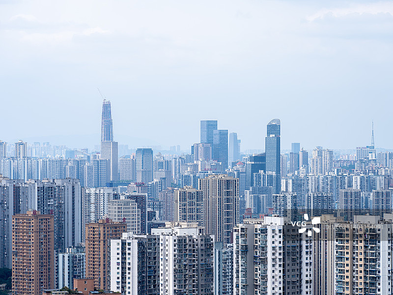 重庆市曾家岩大桥夜景长焦镜头图片素材