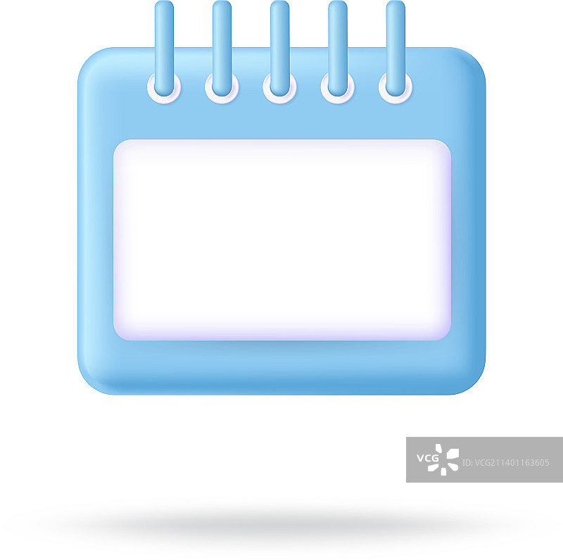 3D日历图标时间管理日记图片素材