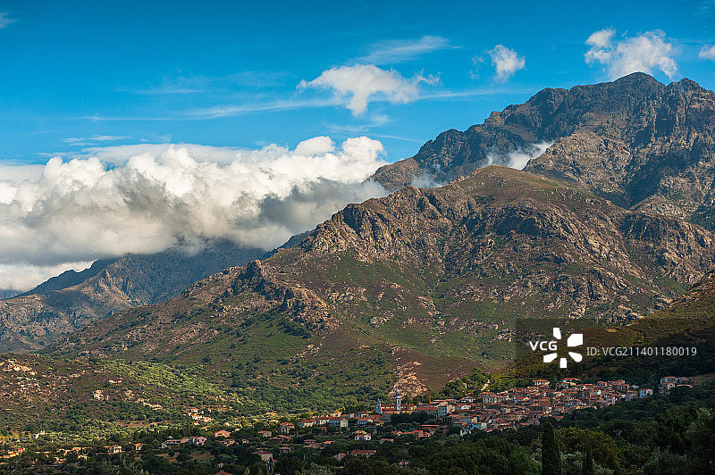 法国卡伦扎纳山脉风光图片素材