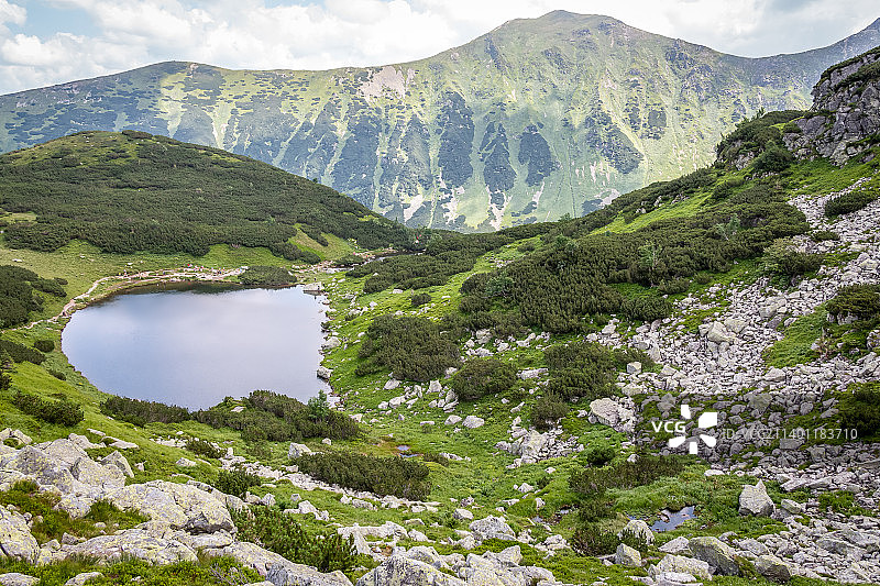 斯洛伐克湖光山色风光图片素材