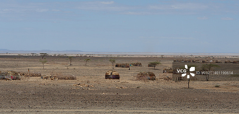 肯尼亚马萨比特郡的沙漠风光图片素材