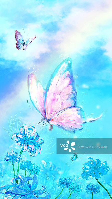 天堂蝴蝶图片素材
