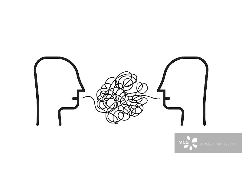 难以沟通的两人图片素材