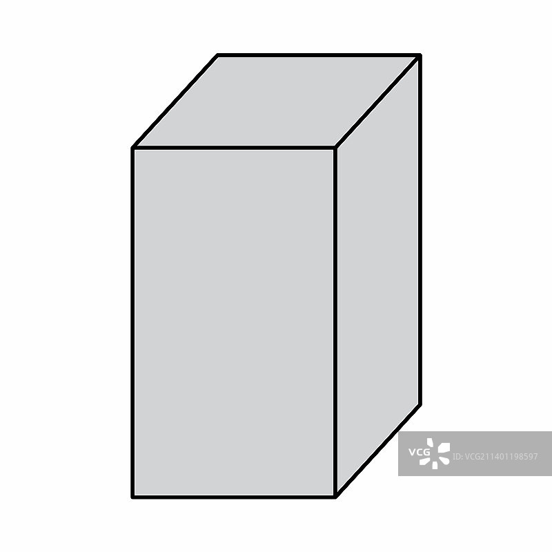 矩形棱柱几何形状图片素材