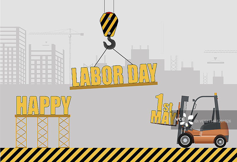 劳动节快乐概念字体设计图片素材