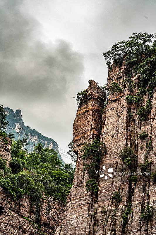 河南新乡辉县郭亮村挂壁公路图片素材