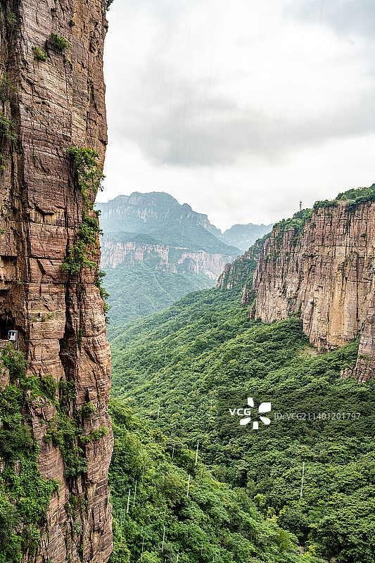 河南新乡辉县郭亮村挂壁公路图片素材
