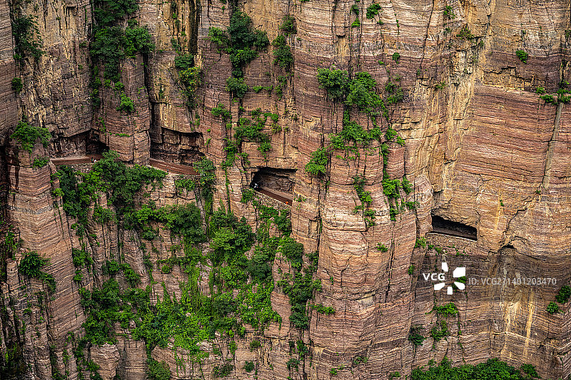 河南新乡辉县郭亮村挂壁公路图片素材
