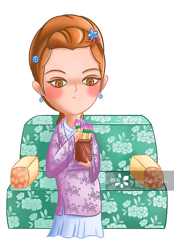 红楼梦 金陵十二钗 正钗 李纨图片素材