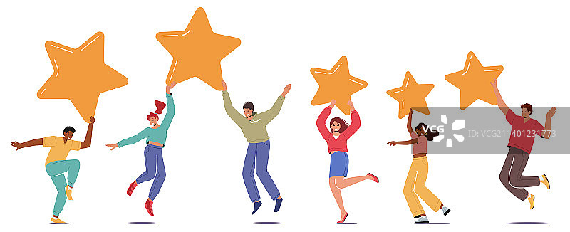 拿着东西的小男人和小女人图片素材