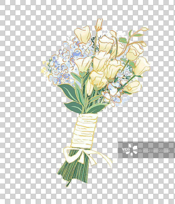 鲜花花束元素图片素材