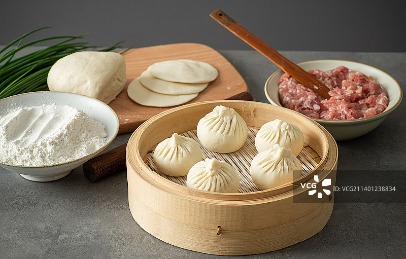 鲜肉包子图片素材