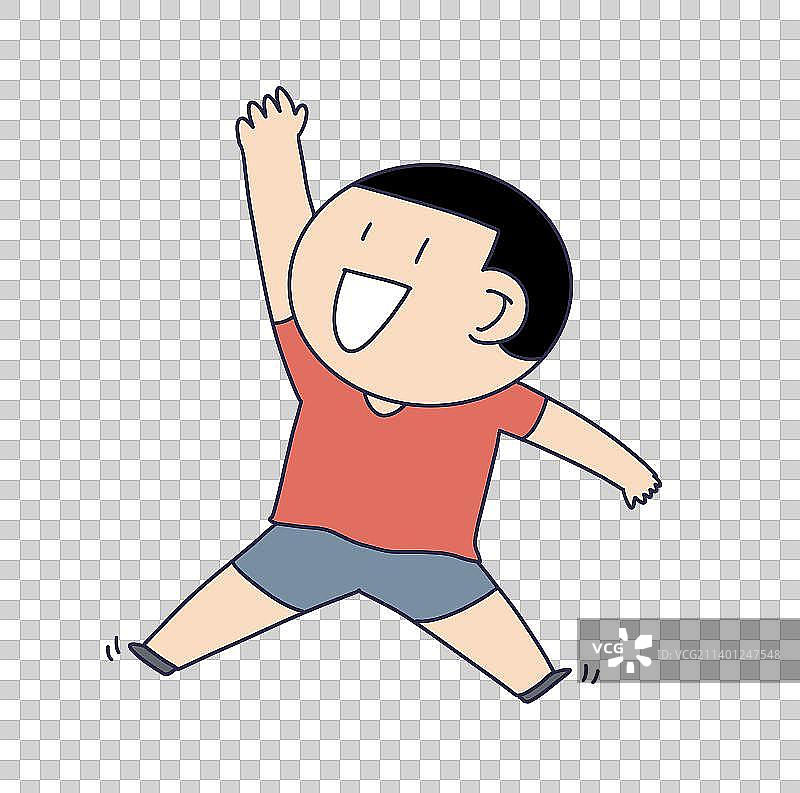 元素：跳跃庆祝的人物图片素材