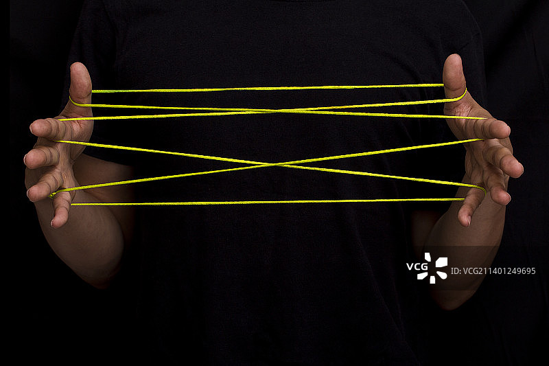 手与绳的游戏图片素材