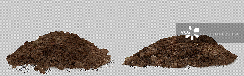 土堆泥土或堆肥土墩图片素材