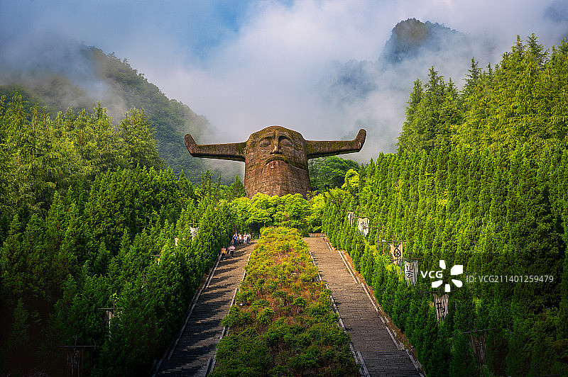 湖北神农架神农坛图片素材