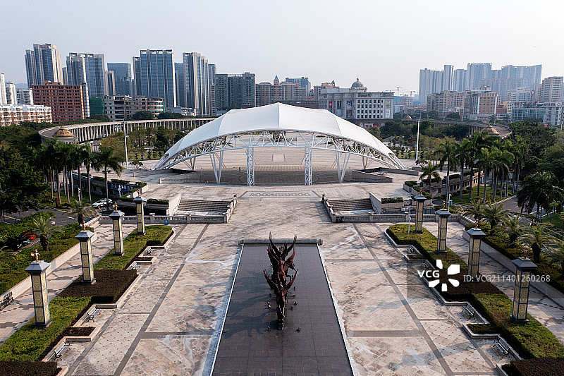 深圳宝安沙井新桥市民广场图片素材