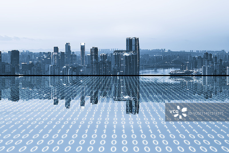 数字化重庆夜景图片素材