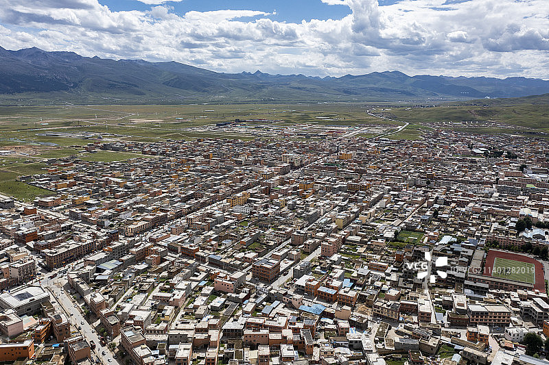 航拍理塘风光图片素材