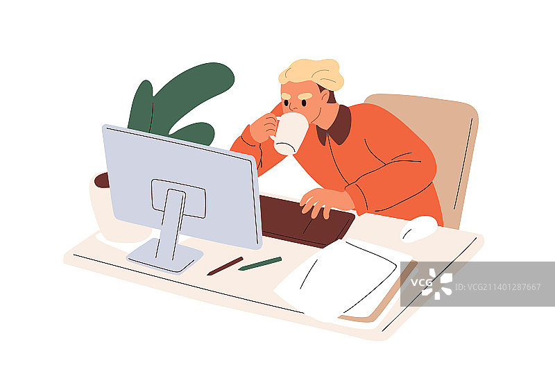 忙碌的员工和工作过多的办公室职员图片素材