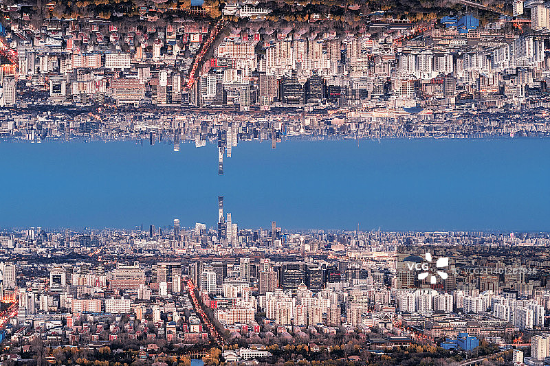 京城天际线图片素材