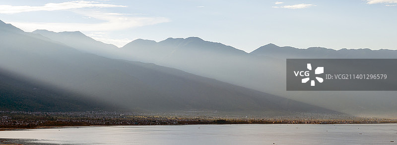 大理苍山洱海乡村田园风光图片素材