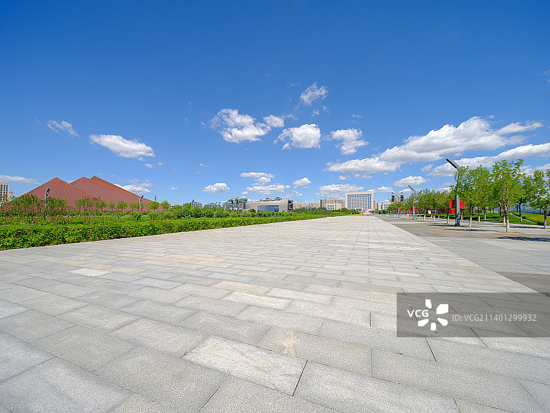中国山西省大同市政府，美术馆，博物馆及新地标广场图片素材