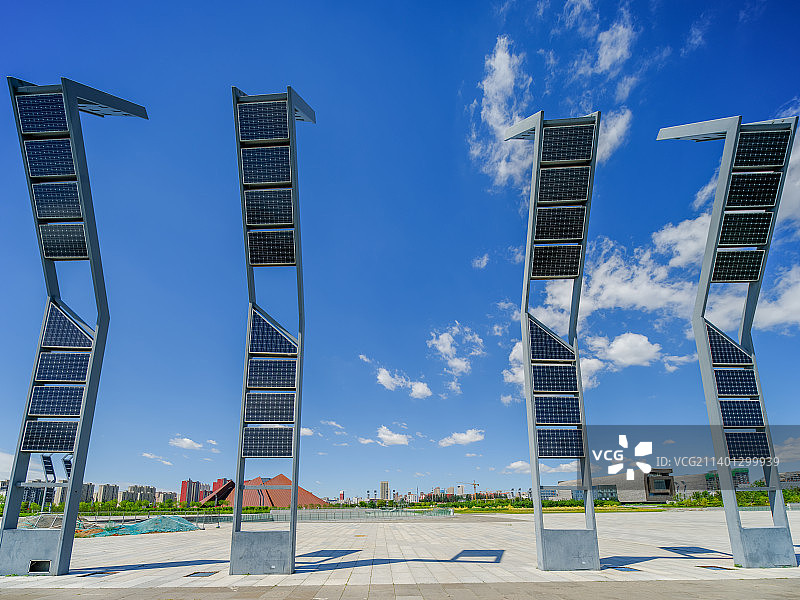 太阳能路灯图片素材