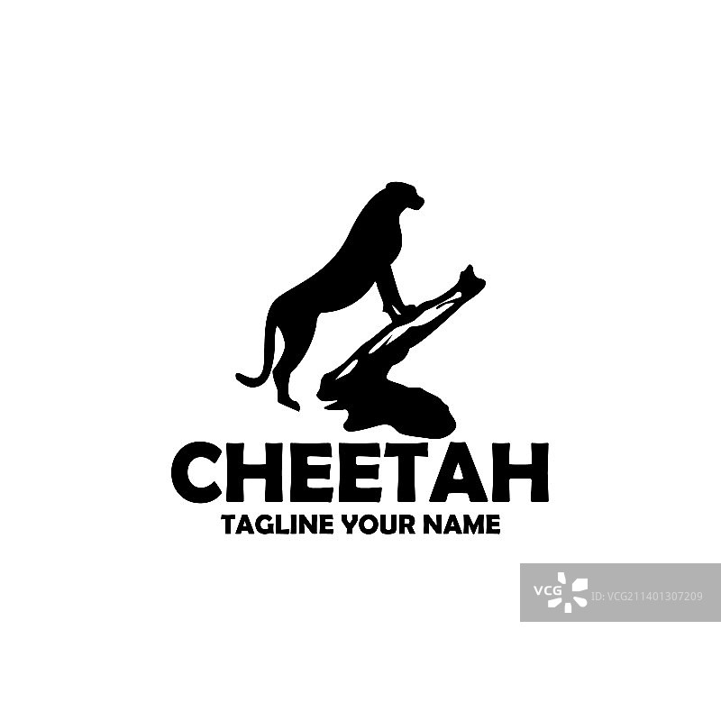 猎豹设计动物标志图片素材
