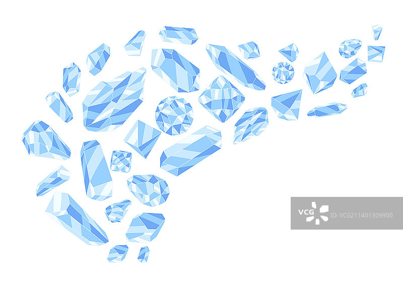 水晶或结晶矿物背景图片素材