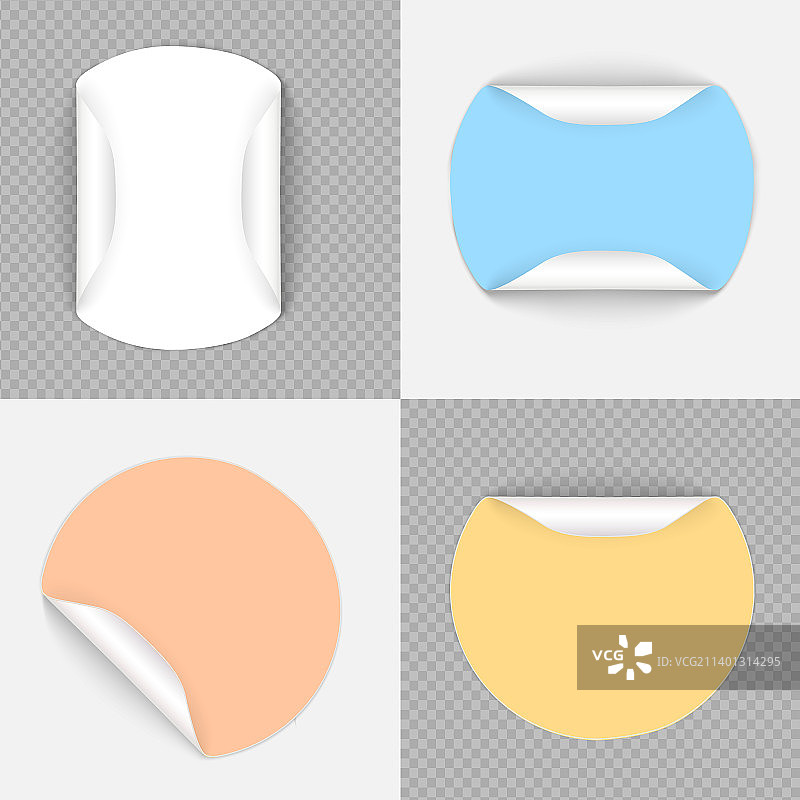 彩色纸质促销标签图片素材