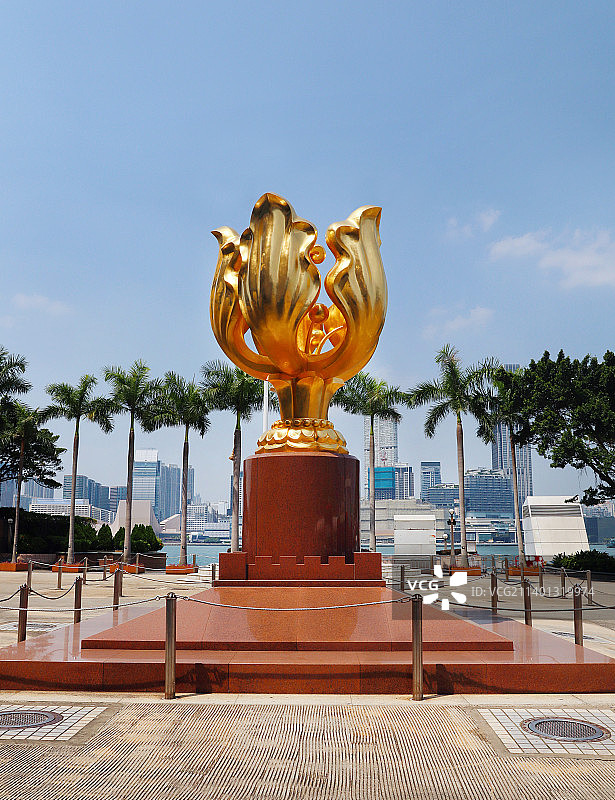 香港特别行政区金紫荆广场图片素材