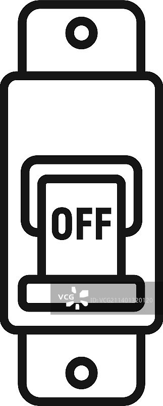 机器断路器轮廓电路箱图标图片素材