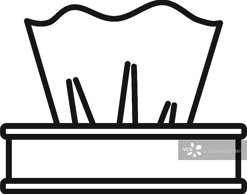 纸巾面膜线稿图标图片素材