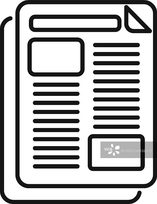 小报 图标 网页轮廓图片素材