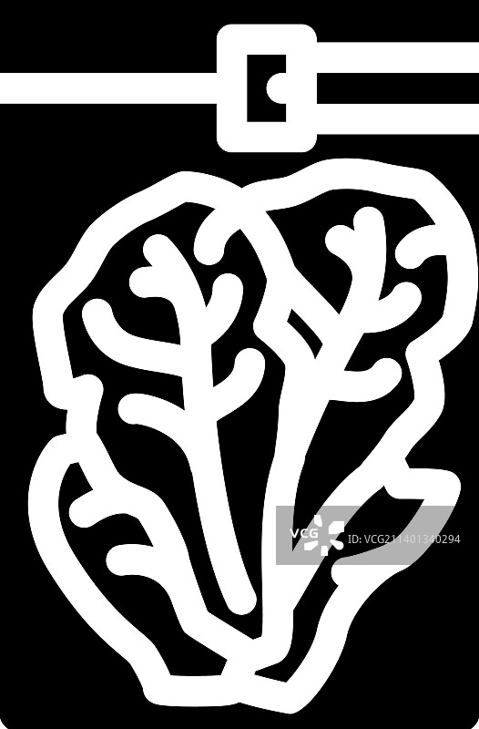 储物袋字形图标图片素材