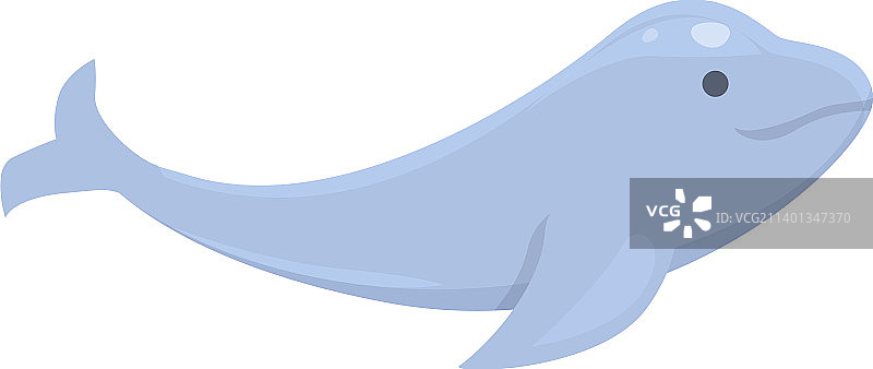 海豚动物卡通图标，北极阿拉斯加图片素材