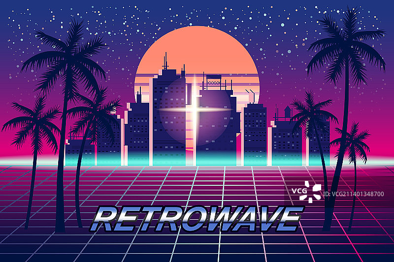 复古潮流风格banner背景图片素材