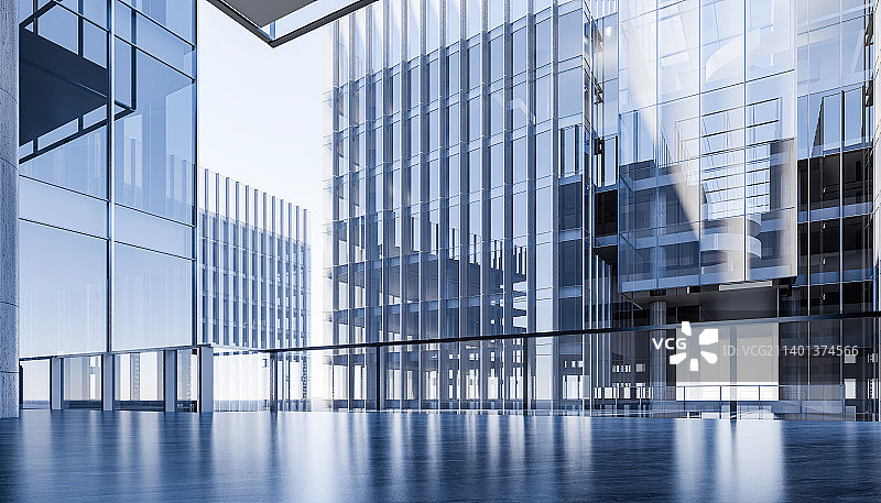 现代城市商务区写字楼建筑外部阳台特写 建筑休息平台图片素材