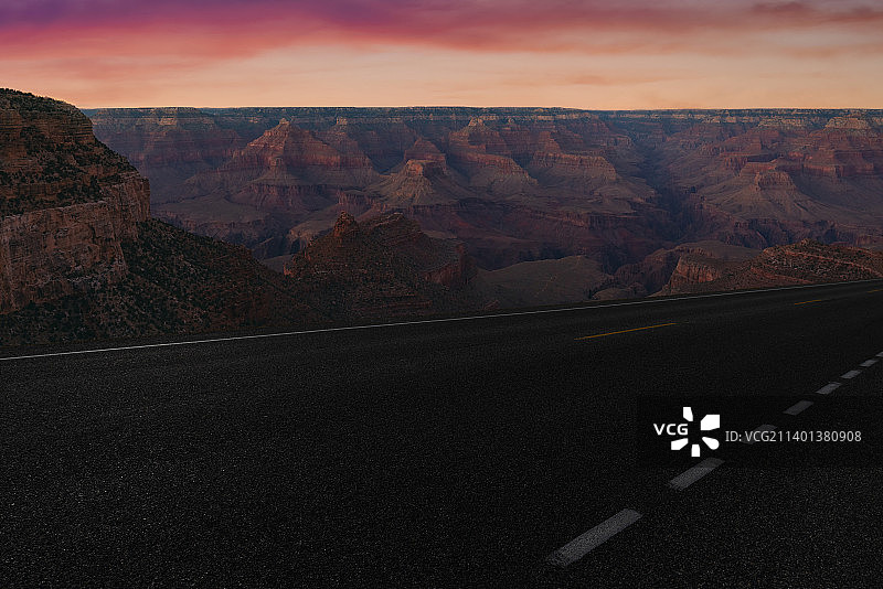 大峡谷国家公园道路风景图片素材