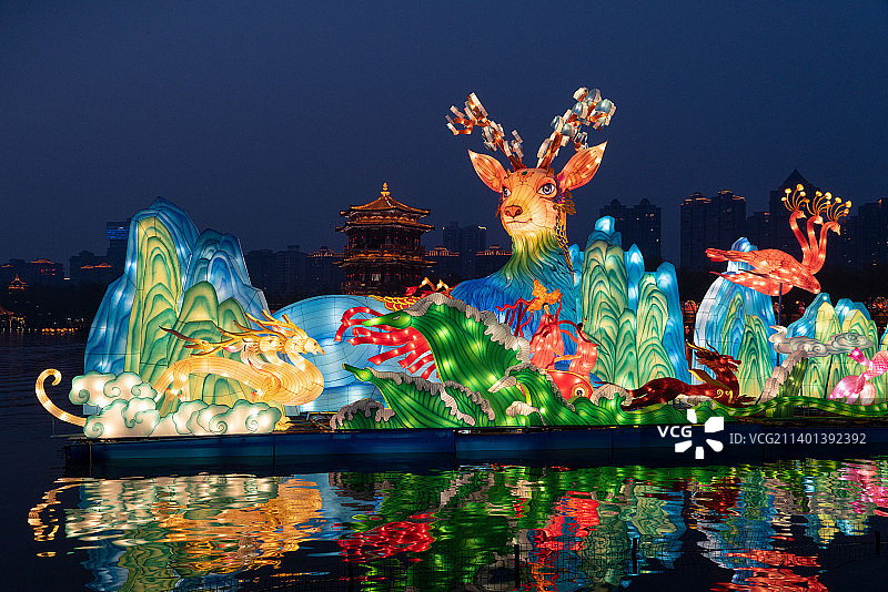 大唐芙蓉园灯会图片素材