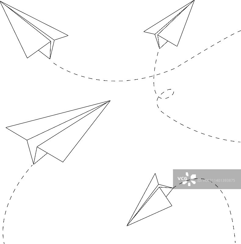 教室里飞翔的纸飞机图片素材