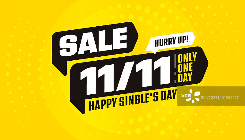 双十一促销贴纸模板图片素材