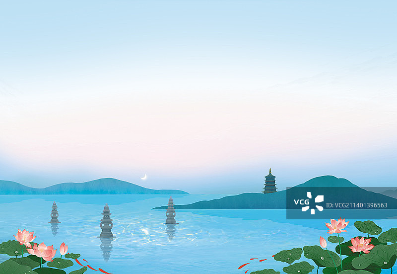 荷塘月色图片素材