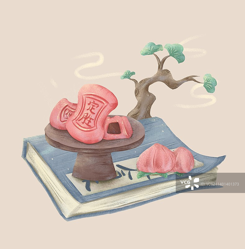中式糕点-定胜糕图片素材