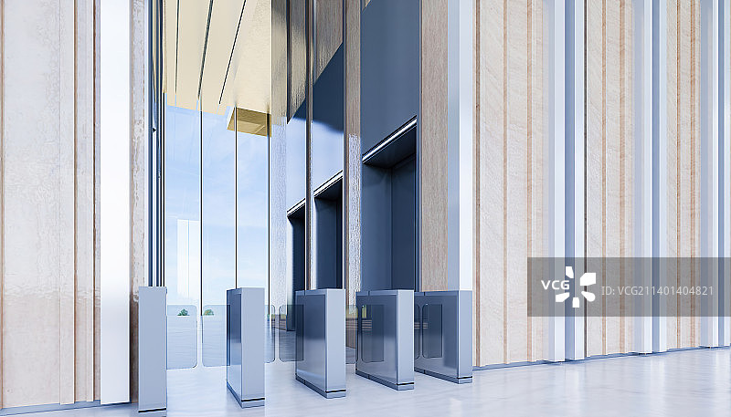 现代建筑 写字楼办公大堂电梯厅入口图片素材