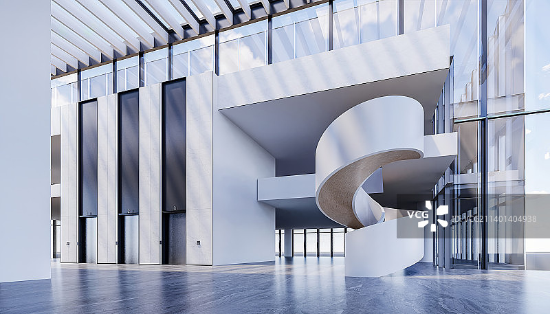 现代建筑 写字楼办公大堂电梯厅图片素材