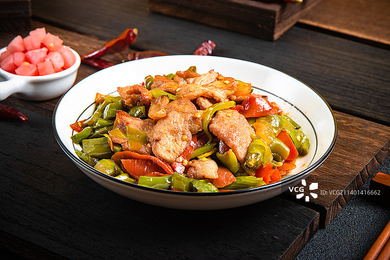 农家小炒肉图片素材